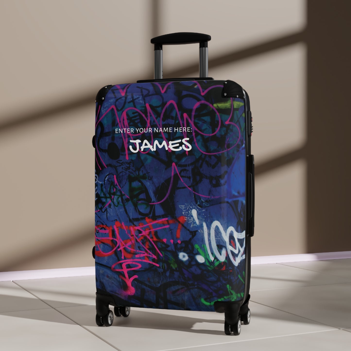 “Lower east side graffiti” personalized carry-on luggage