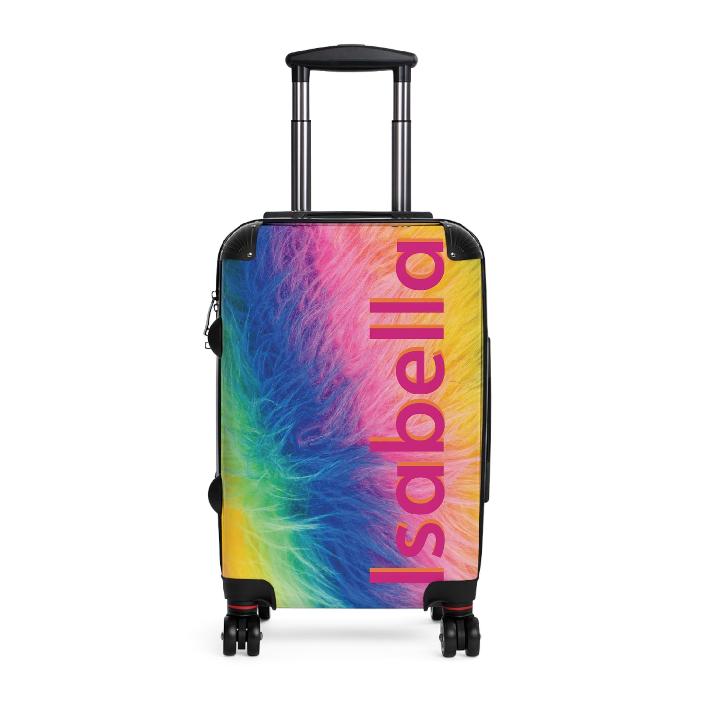 "Rainbow fur" personalized kids' luggage