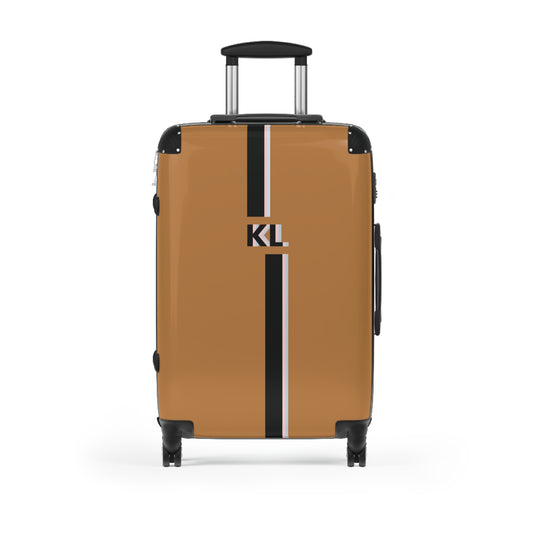 "Brown away" personalized carry-on luggage