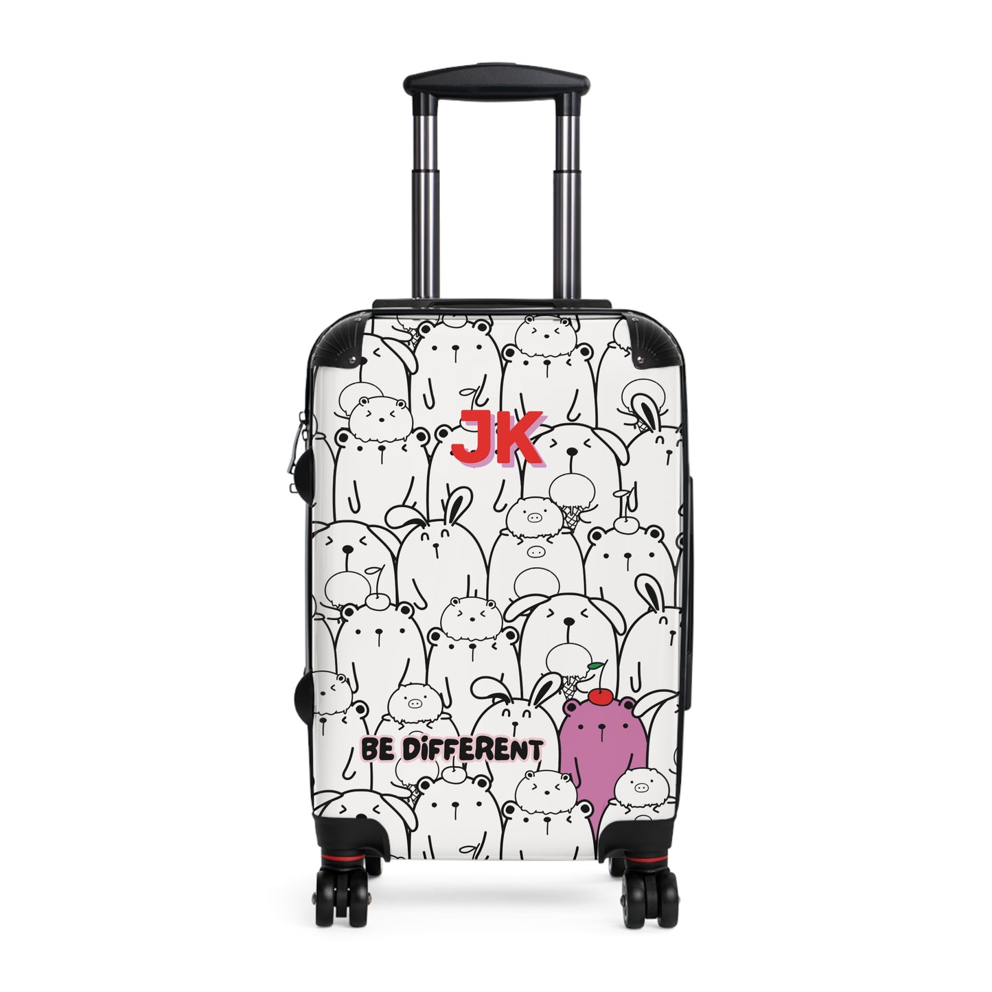 "Be different" personalized kids’ luggage