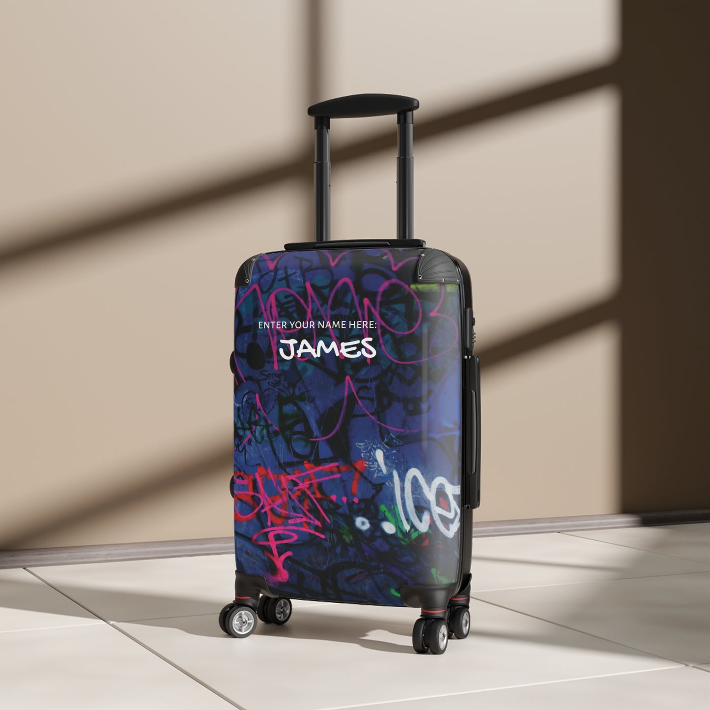 “Lower east side graffiti” personalized carry-on luggage