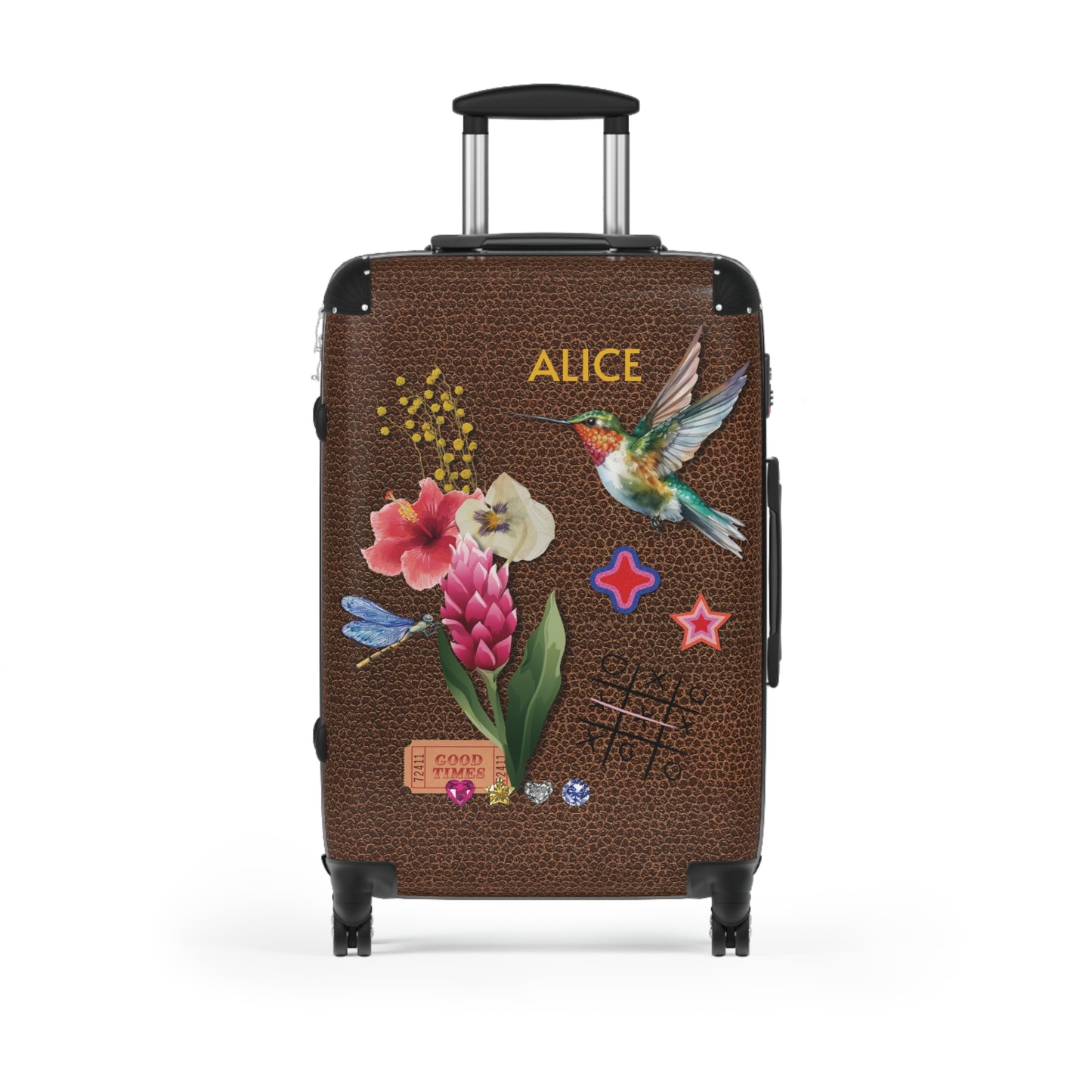 “Precious garden” personalized carry-on luggage