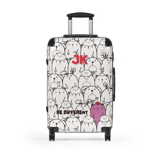 "Be different" personalized kids’ luggage