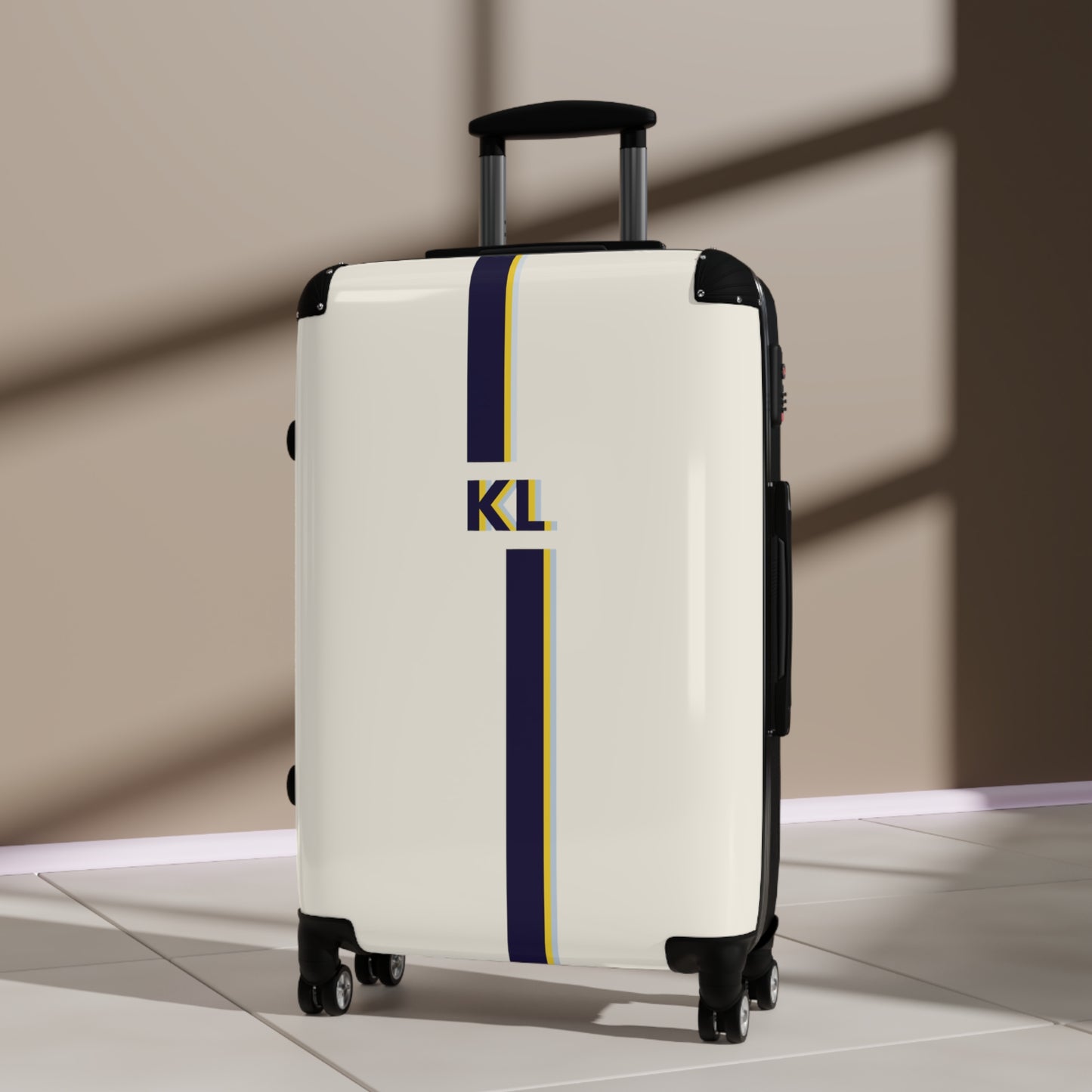 "Cream away" personalized carry-on luggage