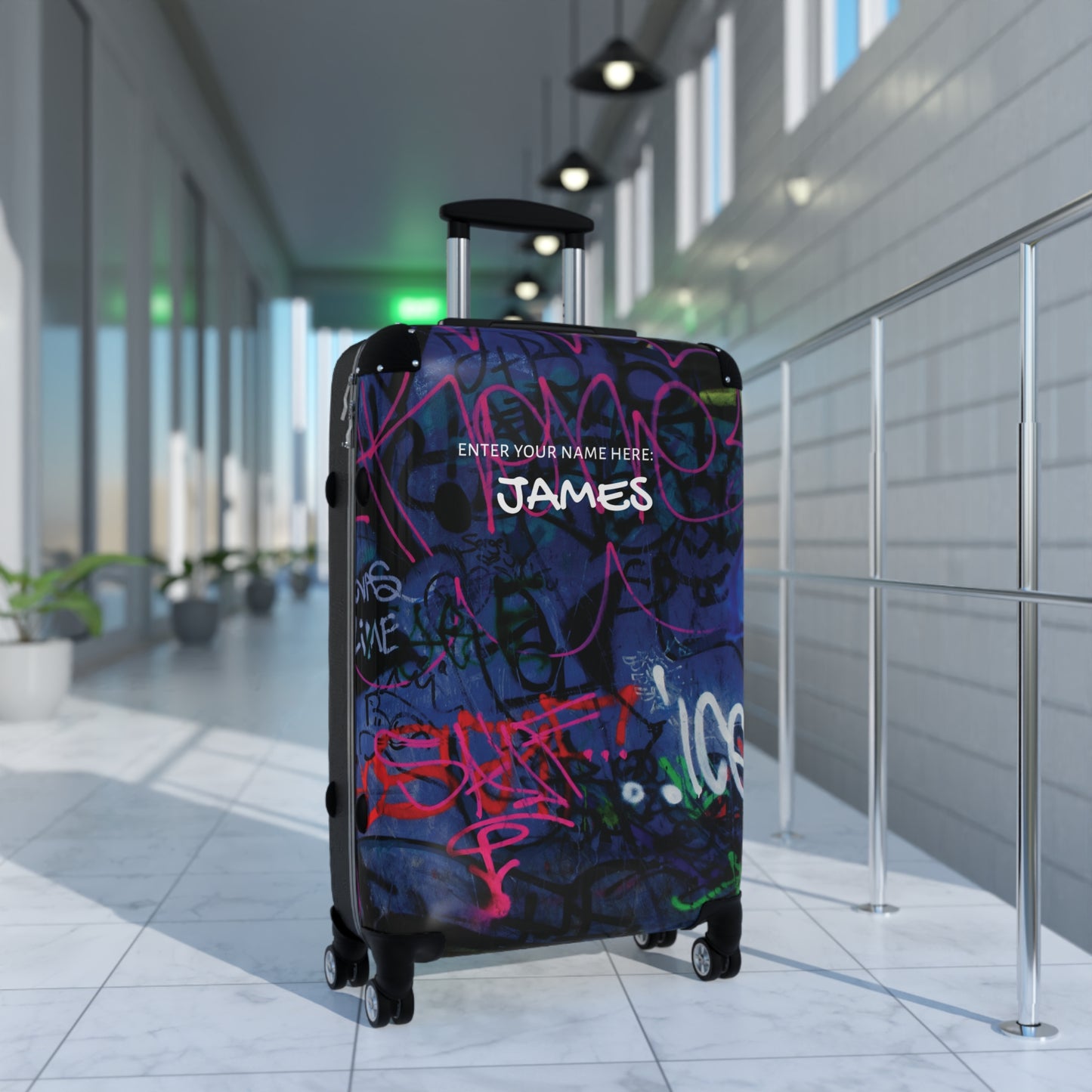 “Lower east side graffiti” personalized carry-on luggage