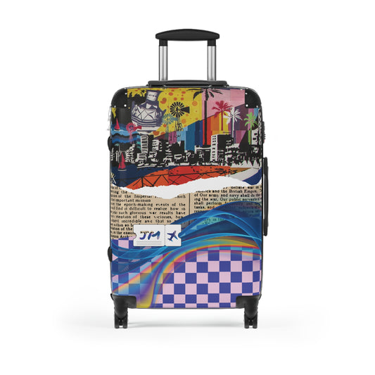 "World traveller" personalized carry-on luggage